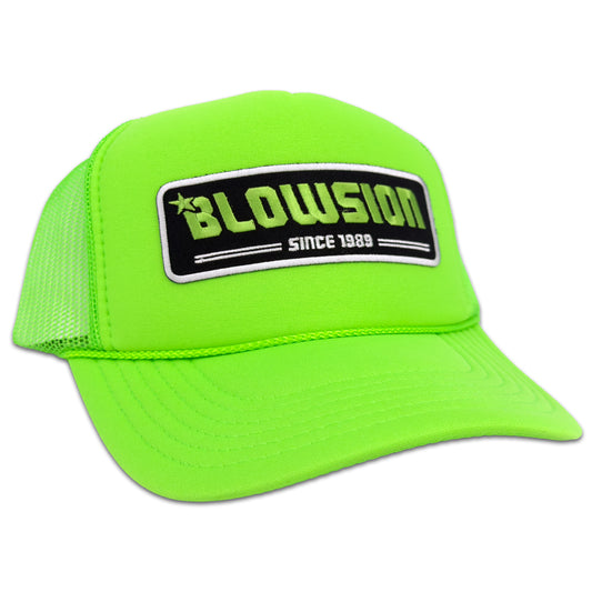 Blowsion Snapback Since89 Hat - Neon Green/Green