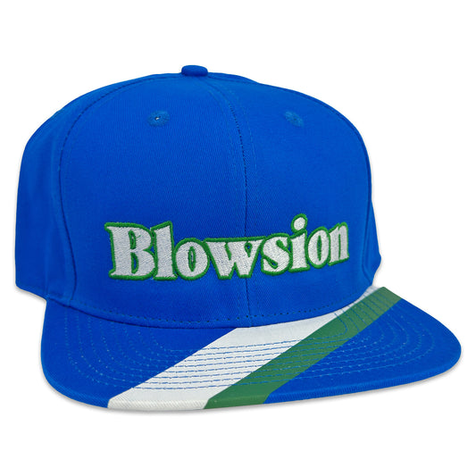 Blowsion Snapback Throwback Hat - Royal