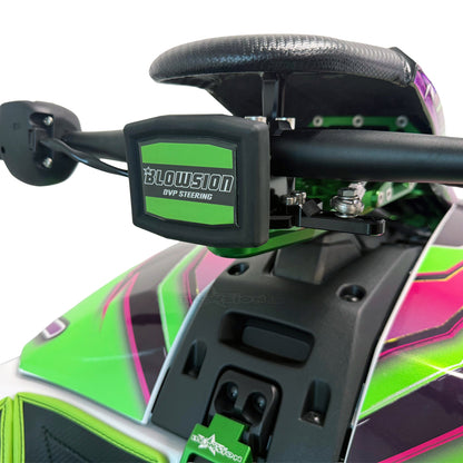 Blowsion Steering Bar Pad | Green (Installed on Blowsion OVP Steering System)