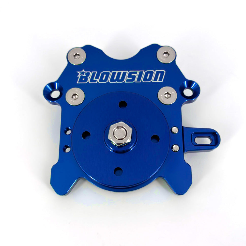 Blowsion Steering System 1-1/8" Fat - Anodized Blue