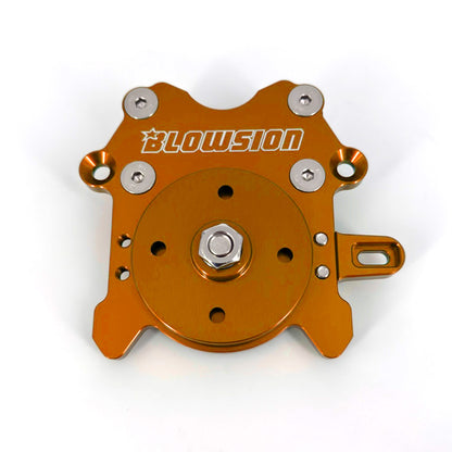 Blowsion Steering System 1-1/8" Fat - Anodized Orange