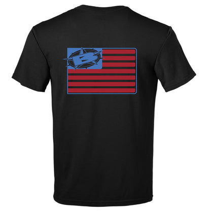 Blowsion US Flag T-Shirt Black