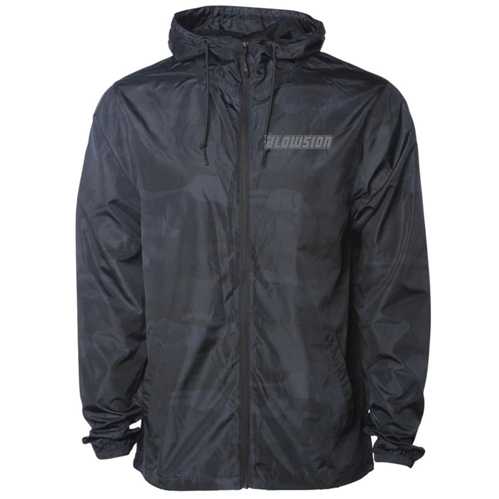 Blowsion Lightweight Windbreaker - Black Camo