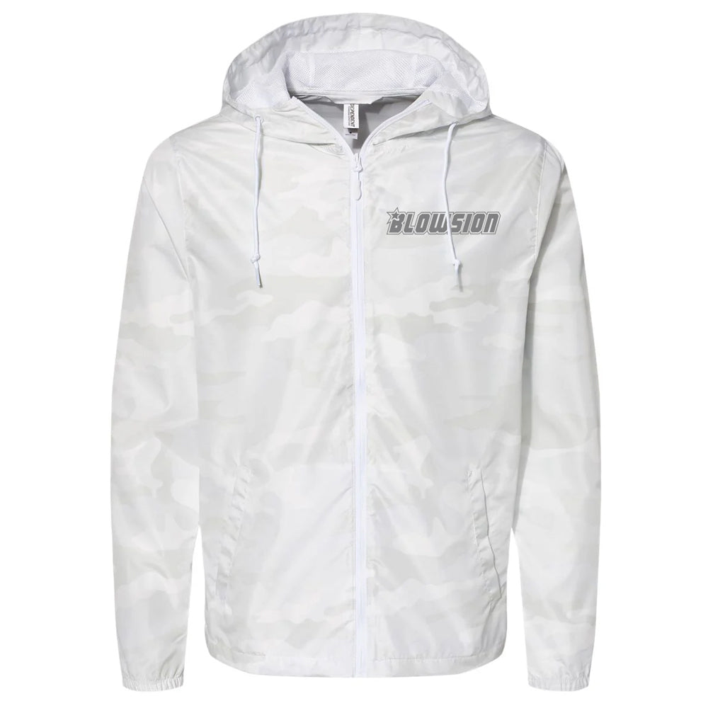 Blowsion Lightweight Windbreaker - White Camo