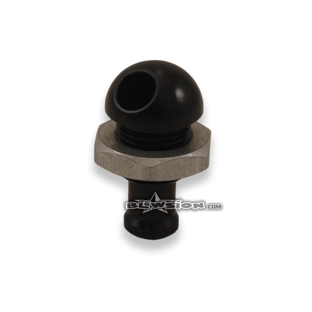 45 Degree Water Bypass Fitting - Black Diverter For Jet Ski, Sea-Doo PWC, 3/8" SUP (Made In USA)