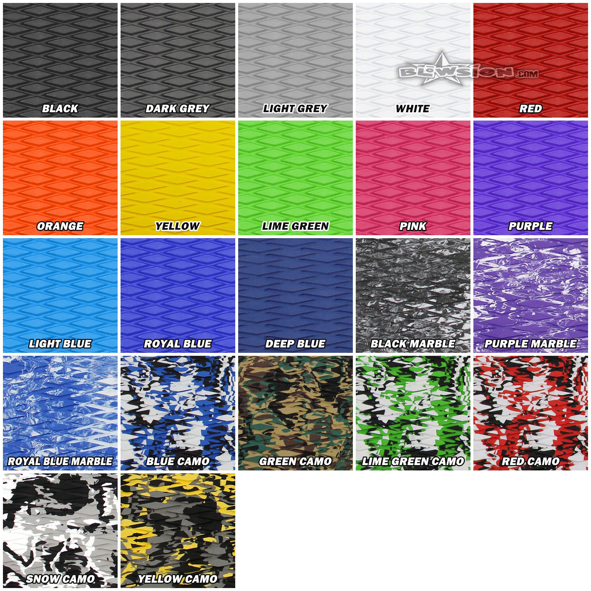 Diamond hydro matting color swatch