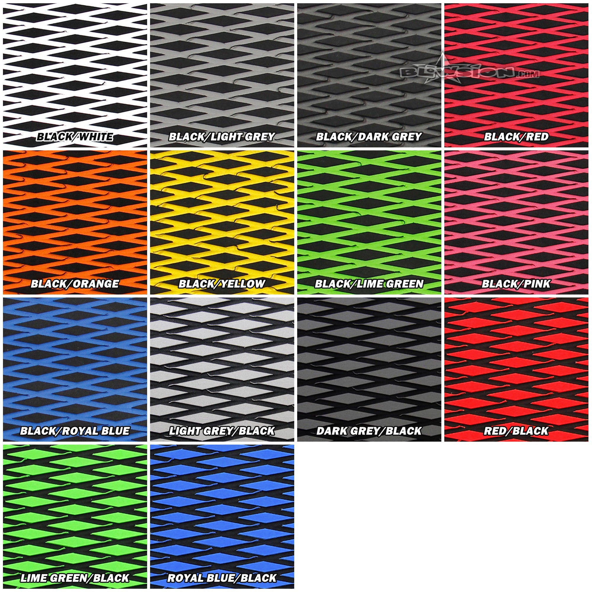 Dual layer diamond hydro matting color swatch