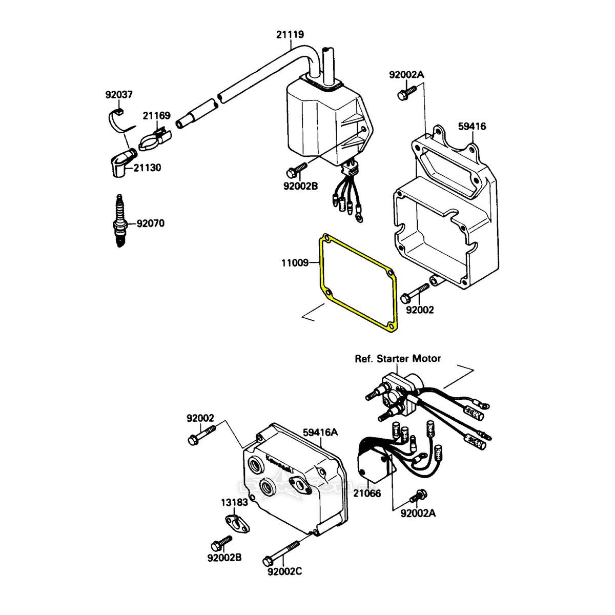 Electrical Box Gasket - Kawasaki 650