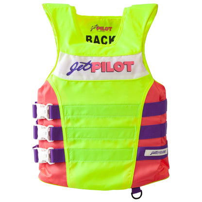 Jet Pilot Vintage Vest - Yellow/Pink | JP25212