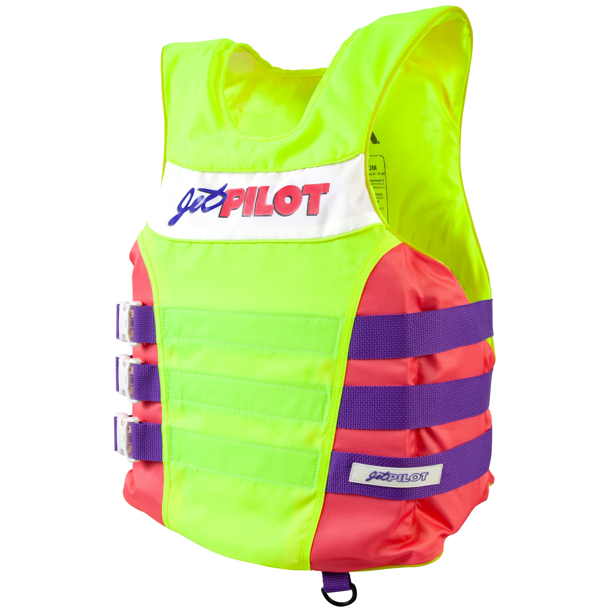 Jet Pilot Vintage Vest - Yellow/Pink | JP25212