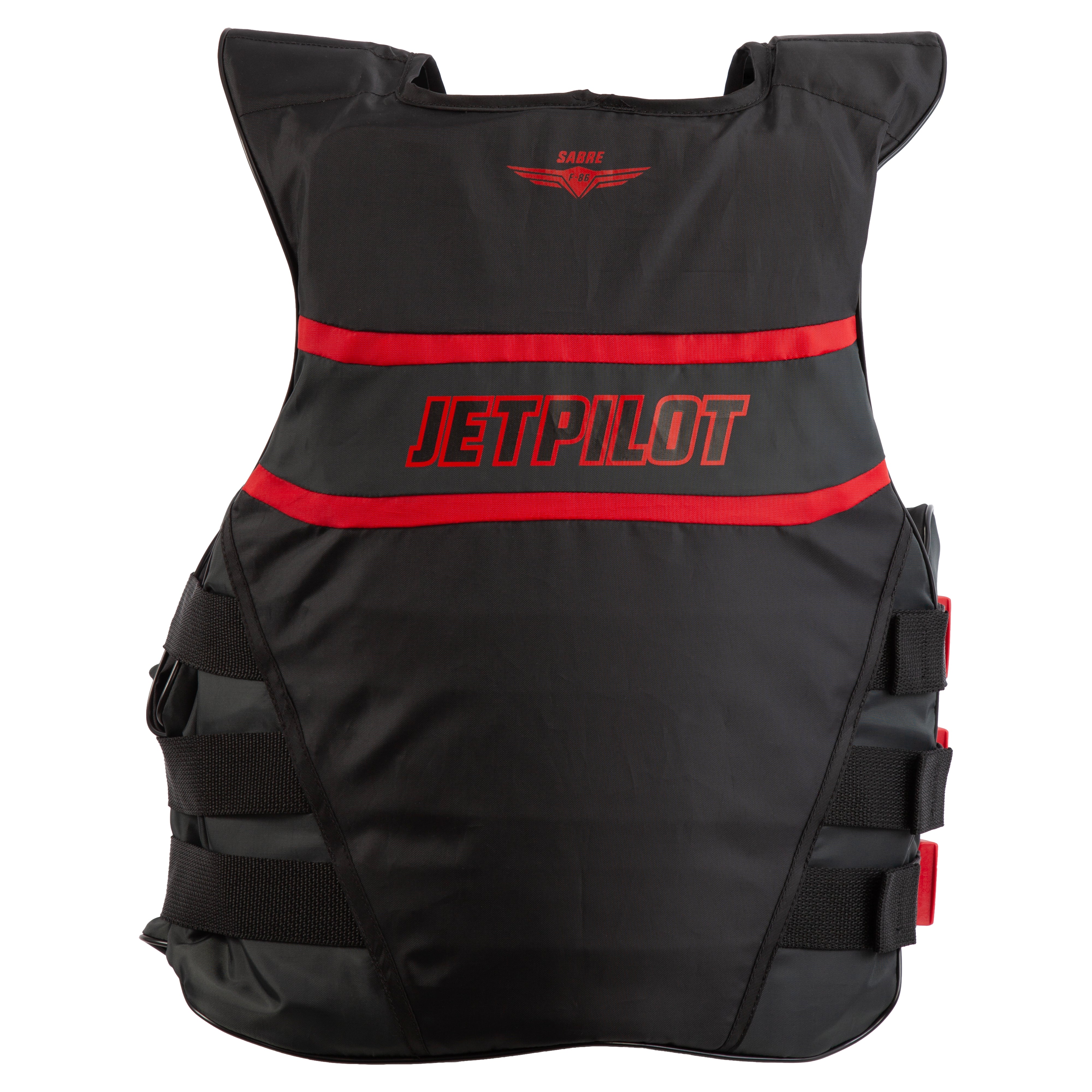 Jetpilot F-86 Sabre Nylon PFD Life Vest - Blue Gray Black - CGA 3-Buckle For PWC & Water Sports