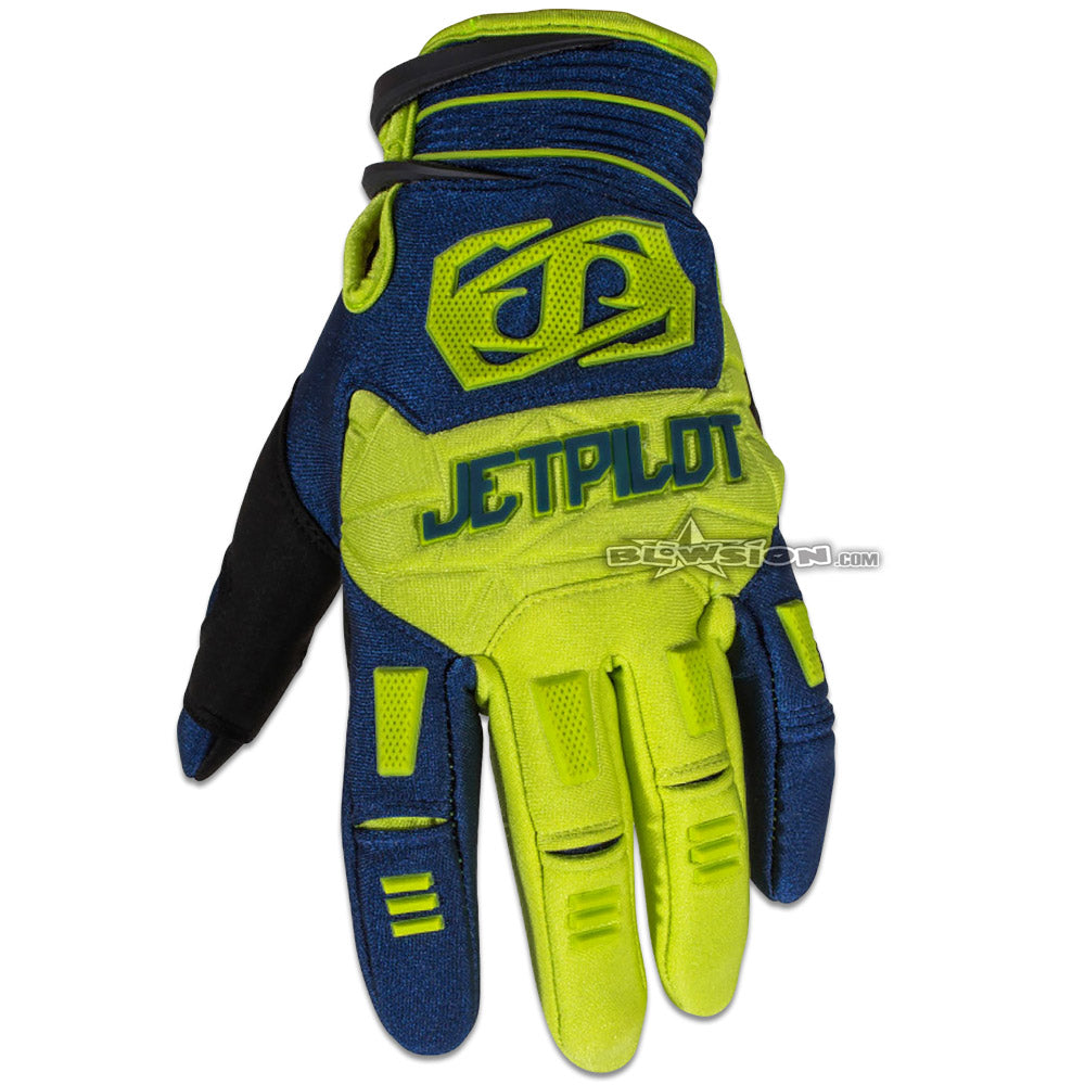 JETPILOT MATRIX GLOVE NAVY/LIME JA6300