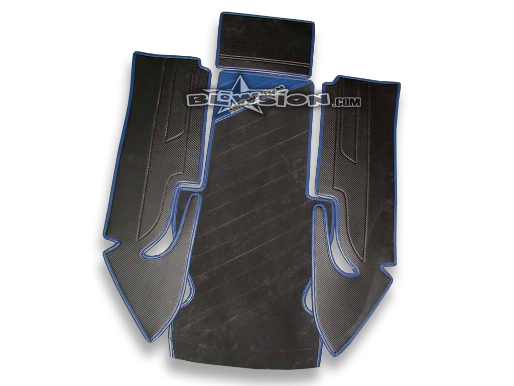 Mat Kit - Stitched - Kicker Footwells - Yamaha 1990-1995 Superjet