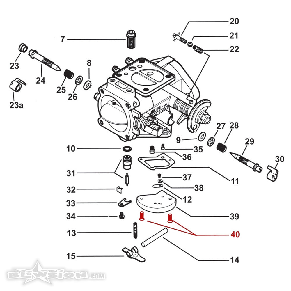 Mikuni Valve Body Screw - C5-0414-G – Blowsion