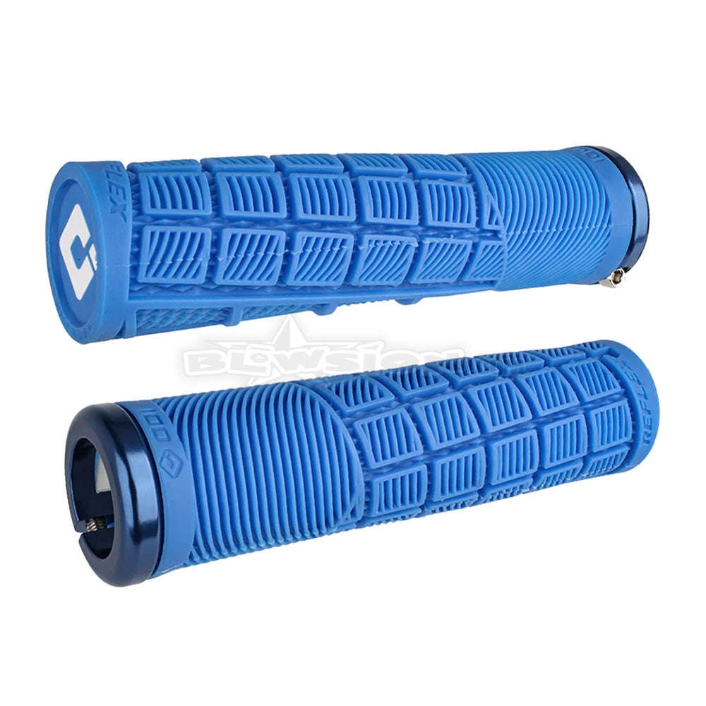 ODI Reflex Lock-On Grip Set V2.1 Blue (135mm) – Blowsion