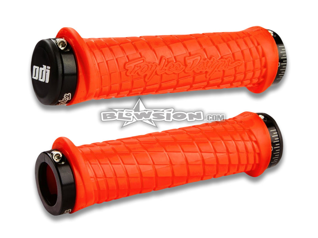 ODI TLD Grip Set - Orange/Black - PN# 03-05-328