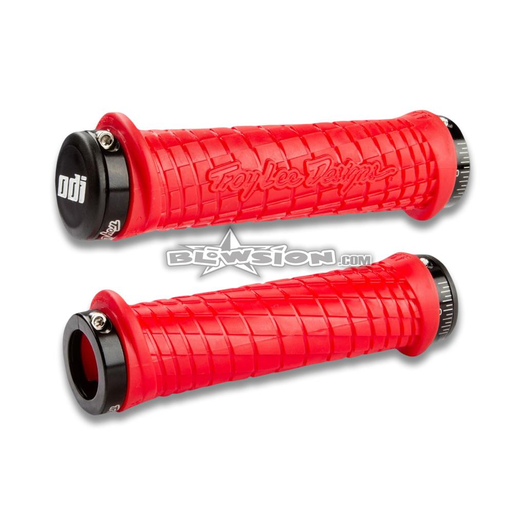 ODI Lock-On Grip Set Troy Lee Designs Red/Black L30TLR-B