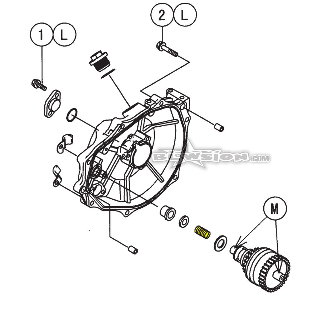 OEM Kawasaki Starter Bendix Spring - 92144-3728