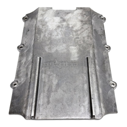 PJS Ride Plate Extended with FINS - Kawasaki 650SX
