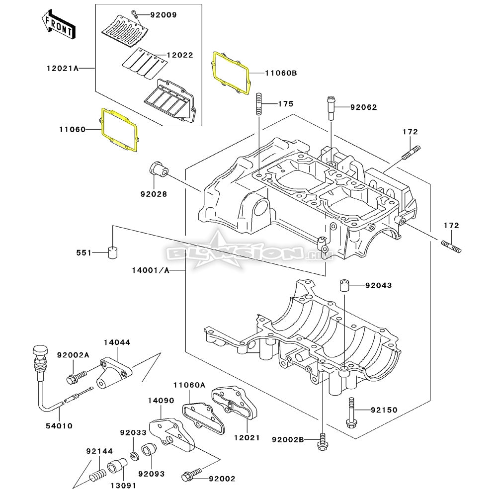 Reed Gasket - Kawasaki 750/800 (4 Required)