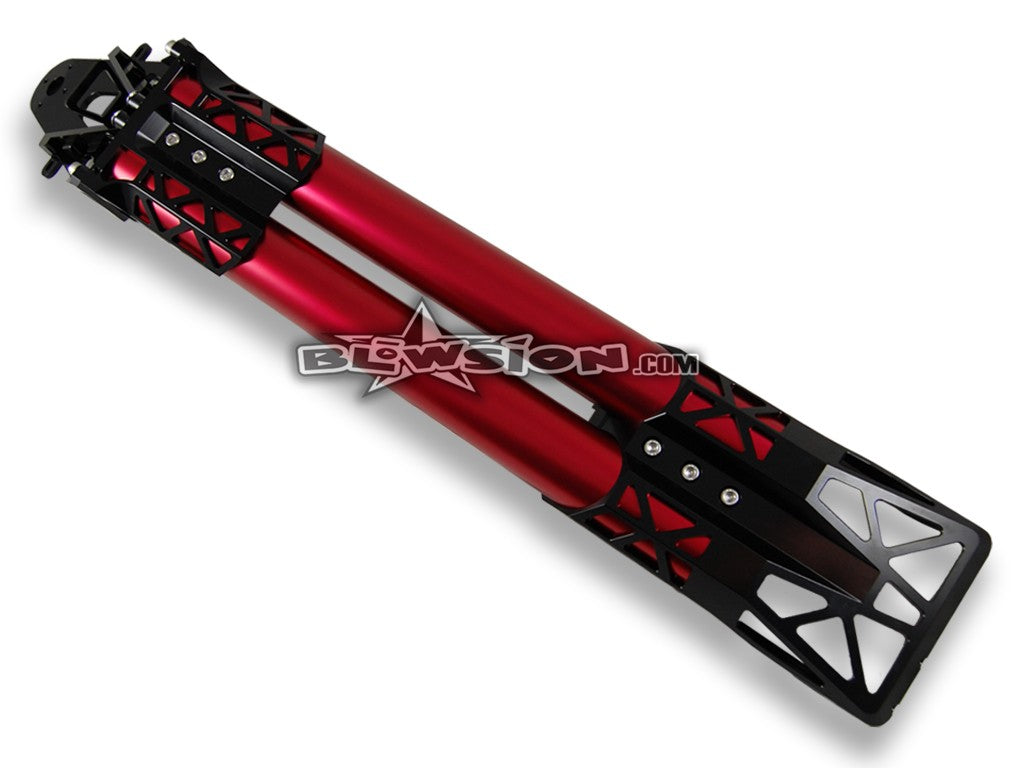 RRP Lightweight Billet Handlepole - Black Ends / Red Tubes