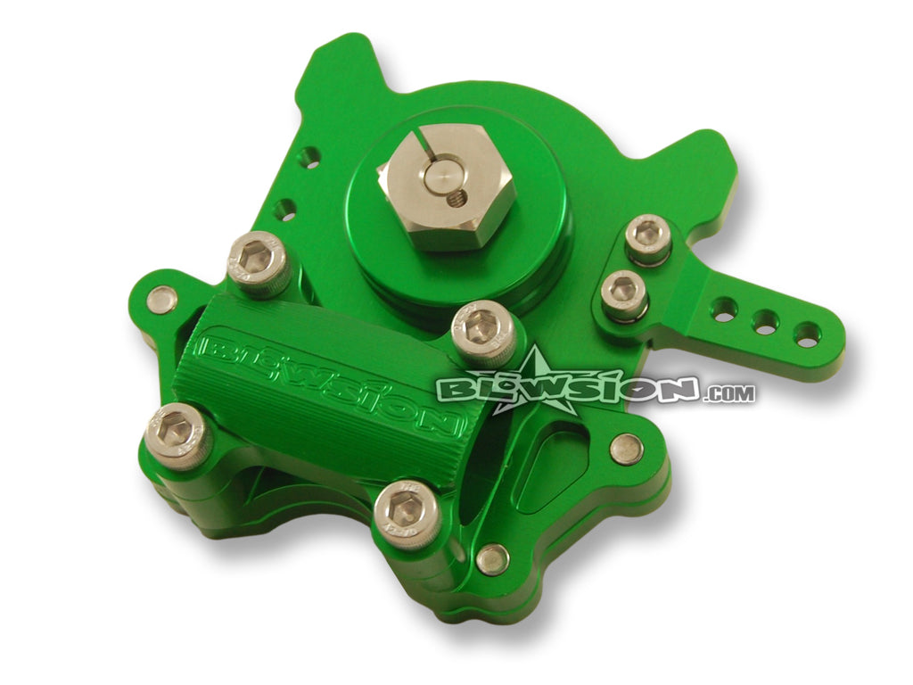 Blowsion Steering System 1-1/8" Fat - Anodized Green