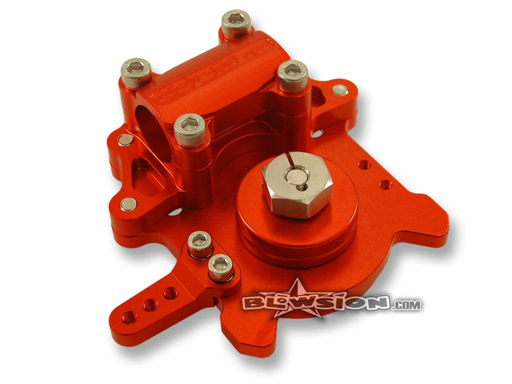 Blowsion Steering System 1-1/8" Fat - Anodized Orange