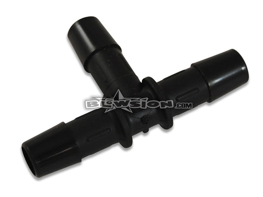 T Fitting 3/8" Barbed - Black