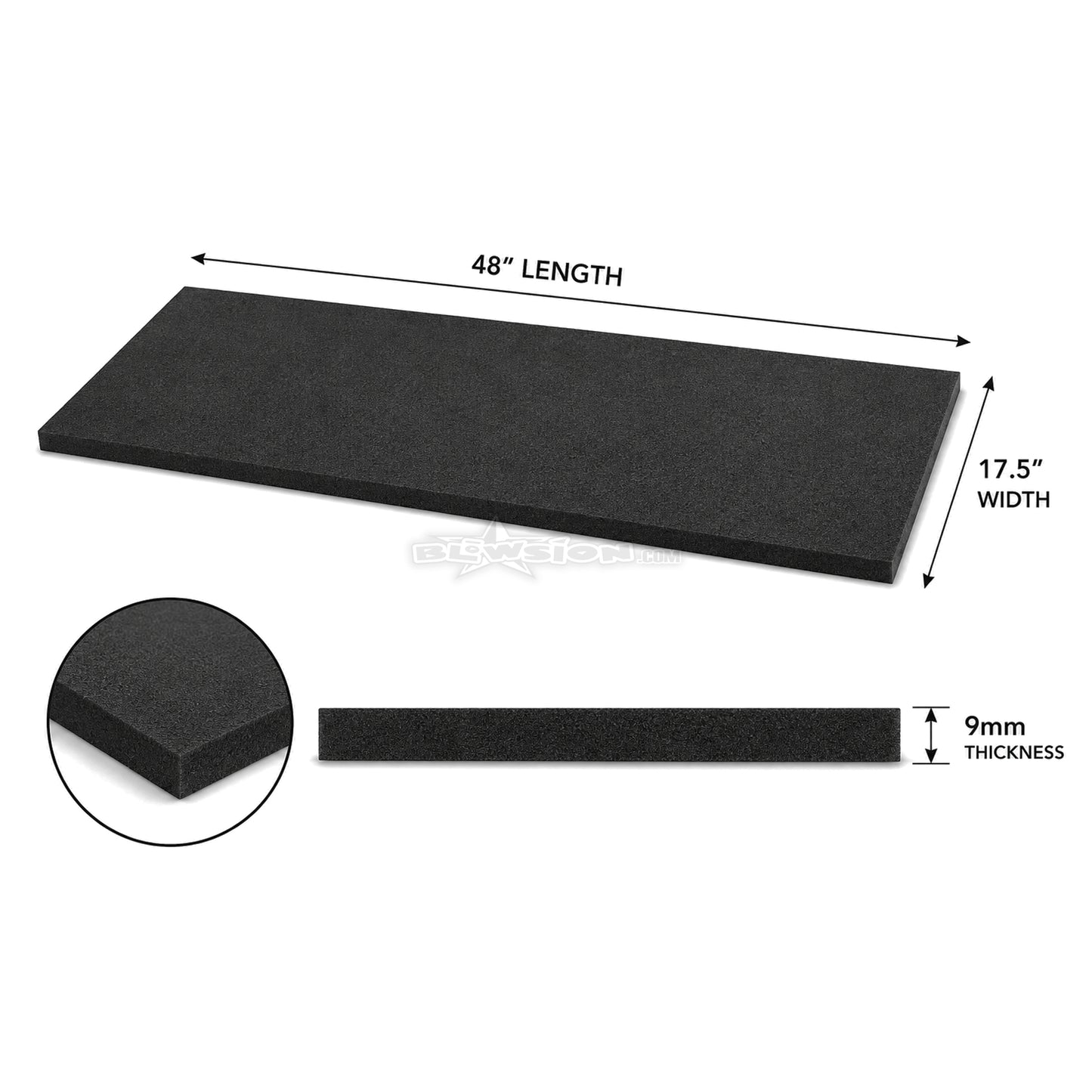 Undermatting Foam - 9mm Plush