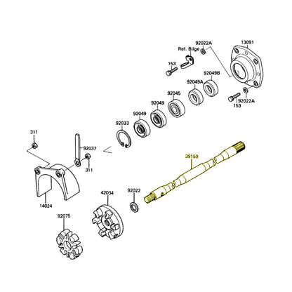 WSM Driveshaft - Kawasaki 650 X2 (1986-1993)